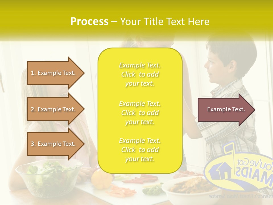 Daughter Smiling Brother PowerPoint Template
