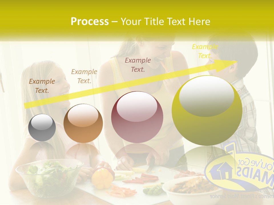 Daughter Smiling Brother PowerPoint Template