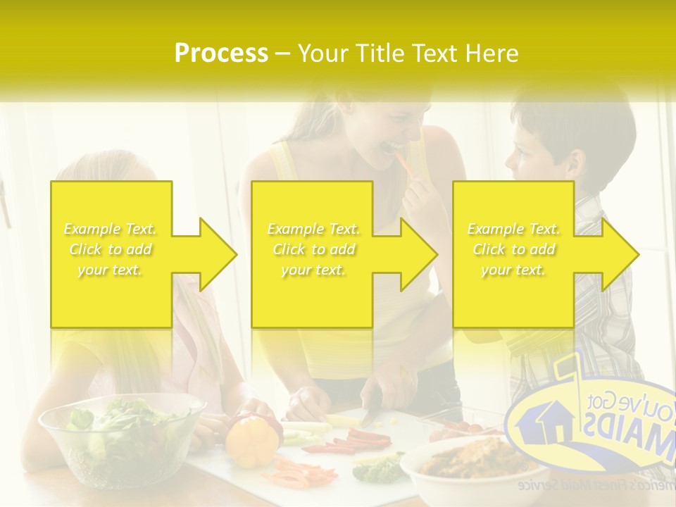 Daughter Smiling Brother PowerPoint Template