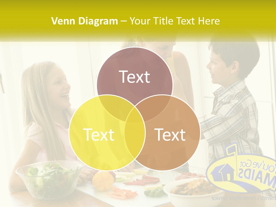 Daughter Smiling Brother PowerPoint Template