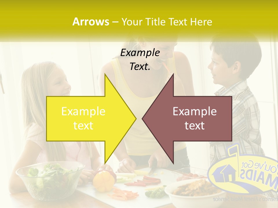 Daughter Smiling Brother PowerPoint Template