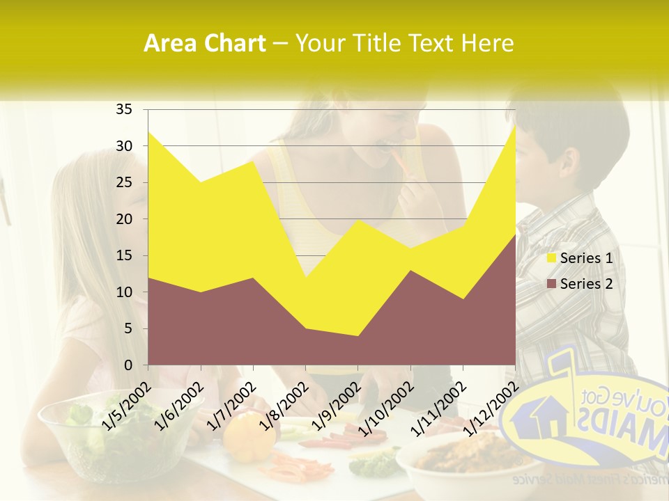 Daughter Smiling Brother PowerPoint Template