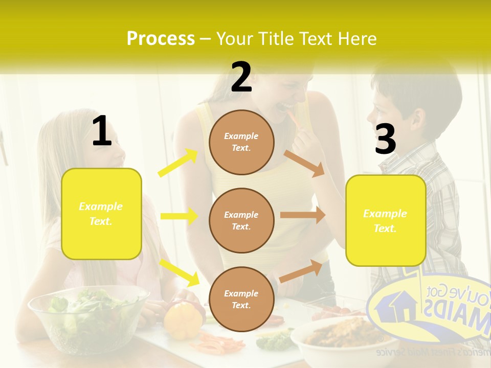 Daughter Smiling Brother PowerPoint Template