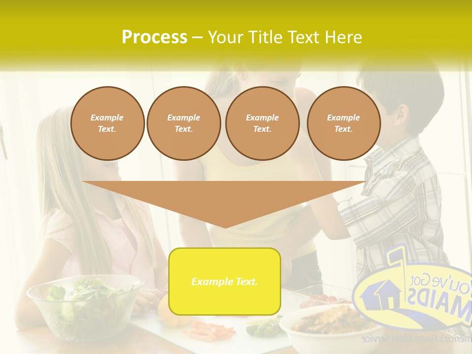 Daughter Smiling Brother PowerPoint Template