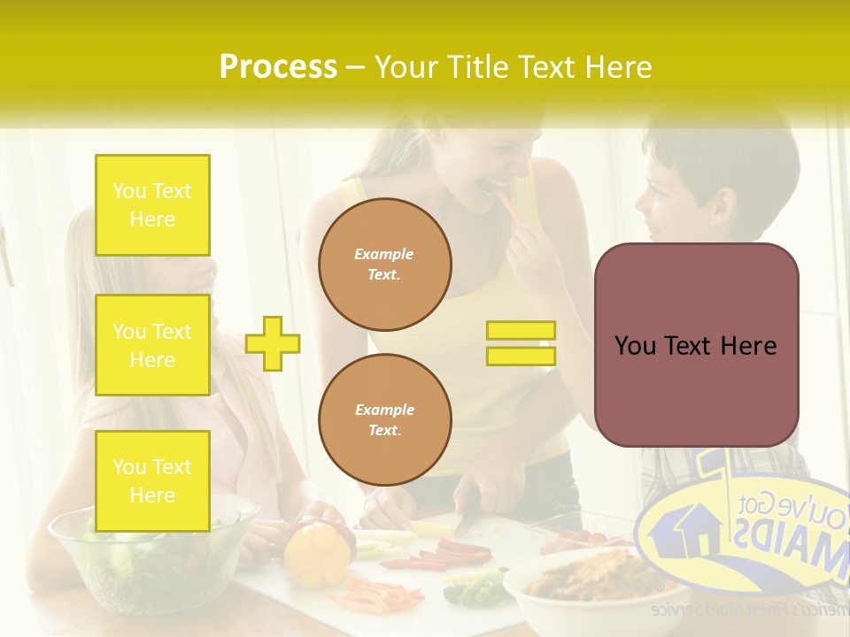Daughter Smiling Brother PowerPoint Template
