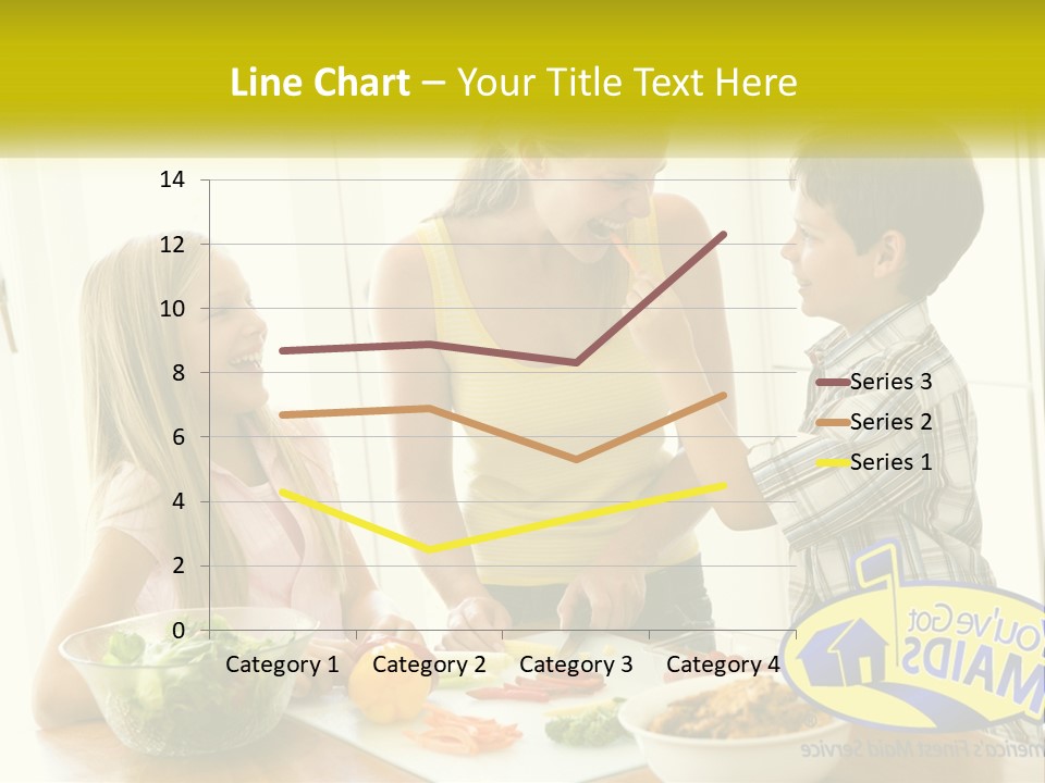 Daughter Smiling Brother PowerPoint Template