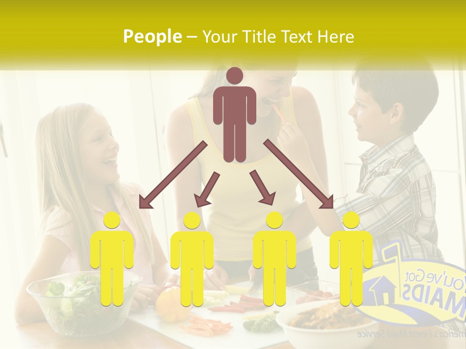 Daughter Smiling Brother PowerPoint Template