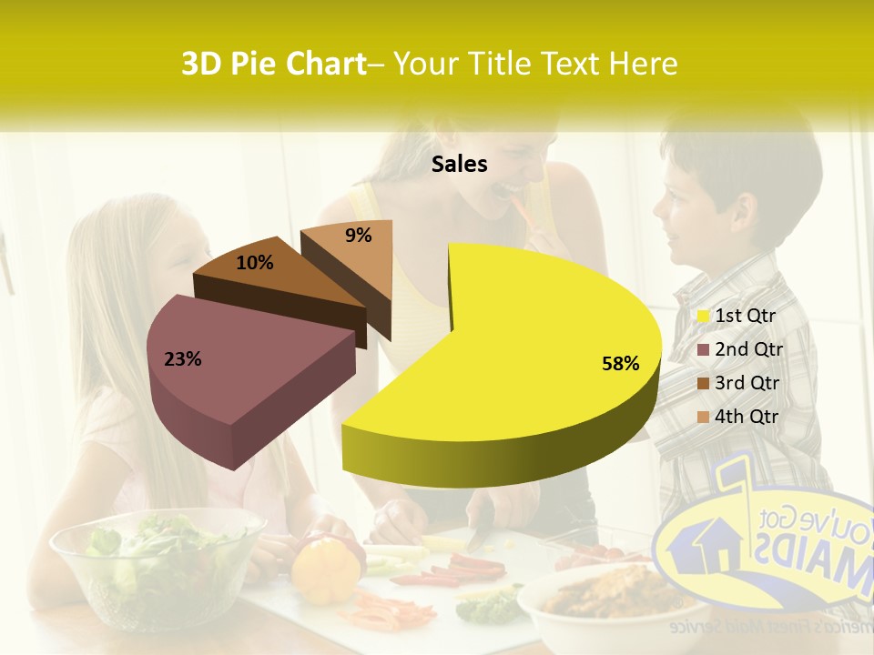 Daughter Smiling Brother PowerPoint Template