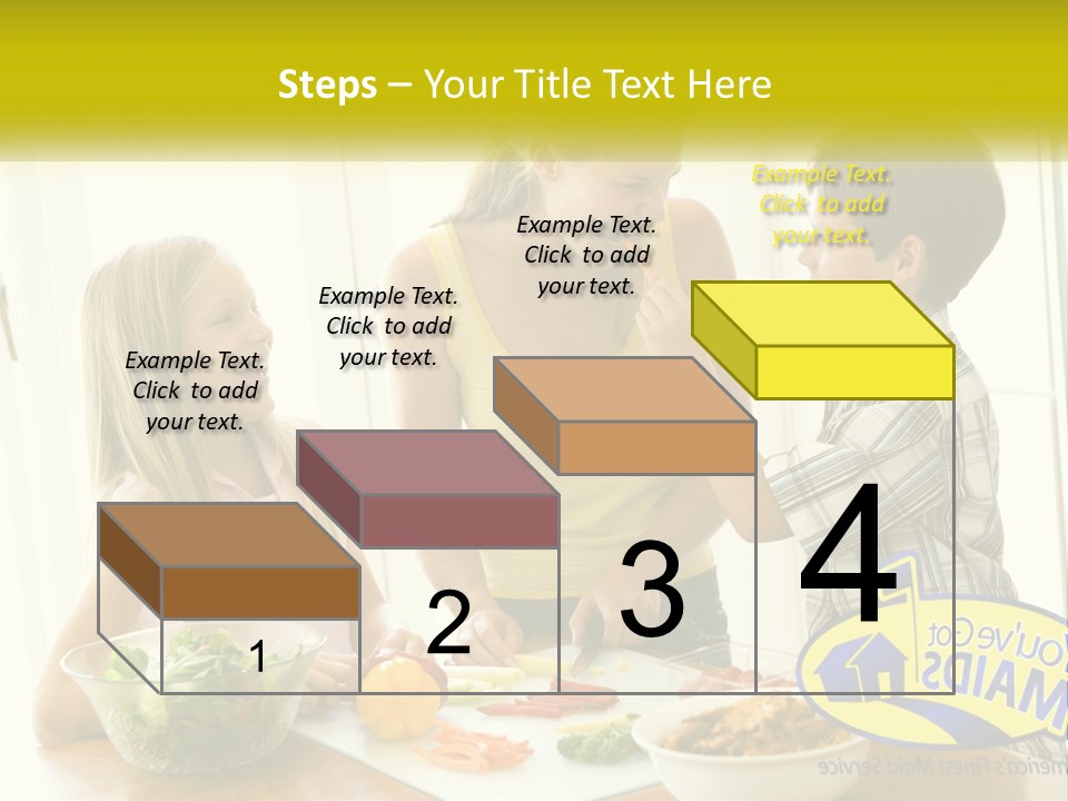 Daughter Smiling Brother PowerPoint Template