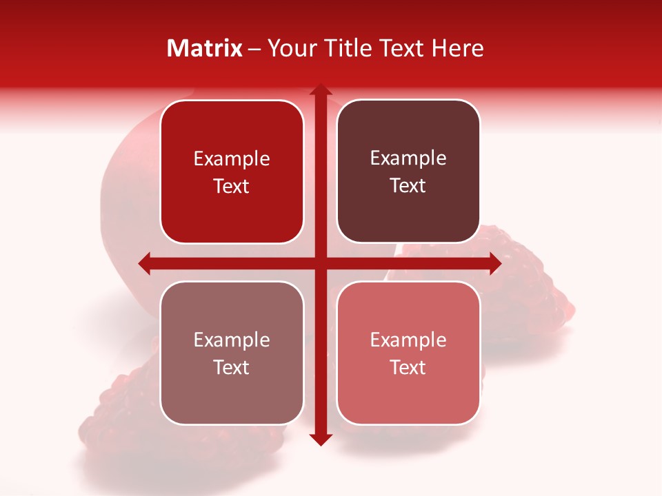 Fruit Pomegranate Ingredient PowerPoint Template
