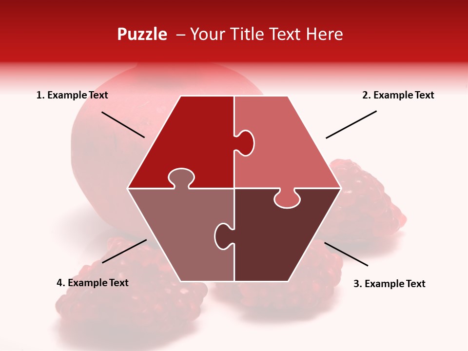 Fruit Pomegranate Ingredient PowerPoint Template