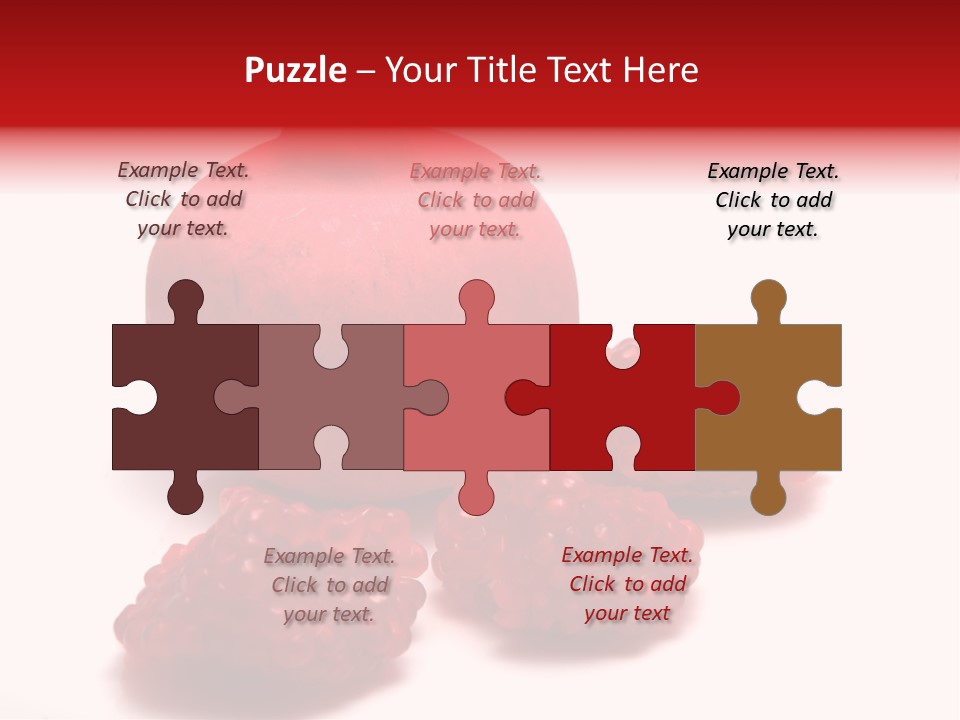 Fruit Pomegranate Ingredient PowerPoint Template