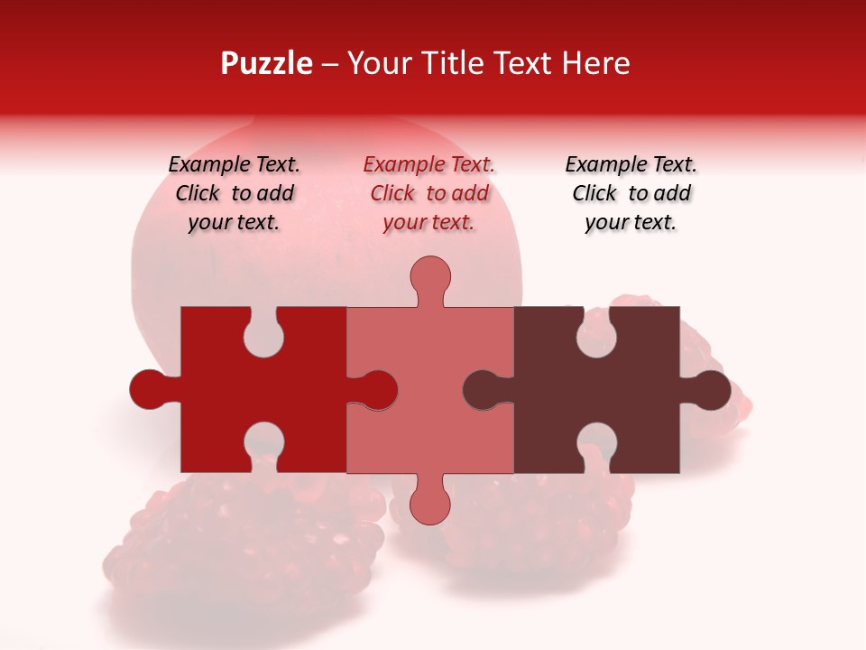 Fruit Pomegranate Ingredient PowerPoint Template