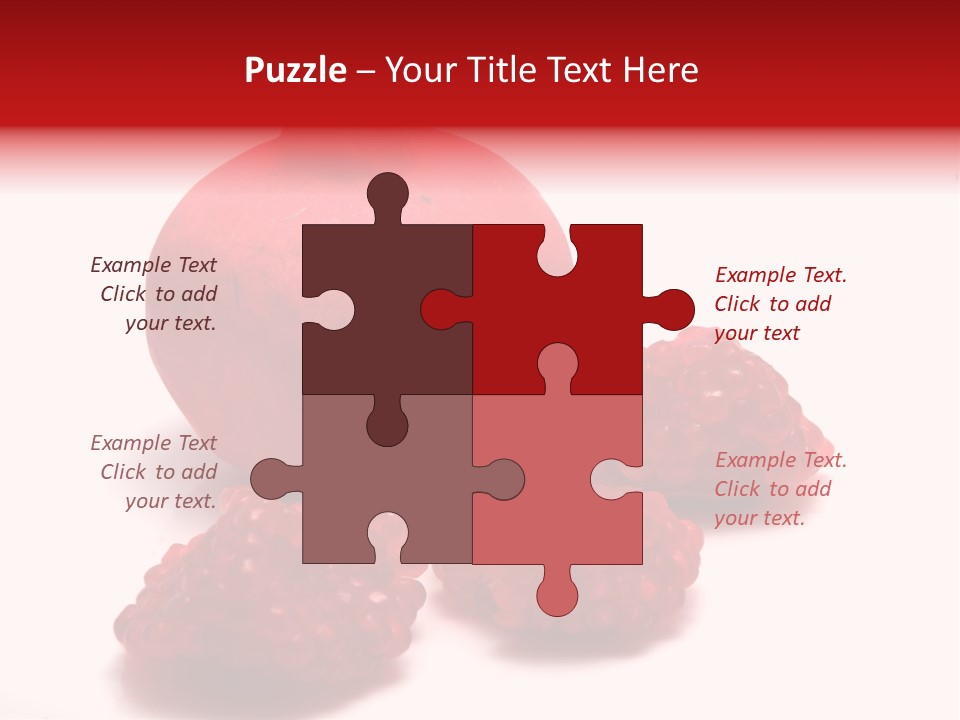 Fruit Pomegranate Ingredient PowerPoint Template