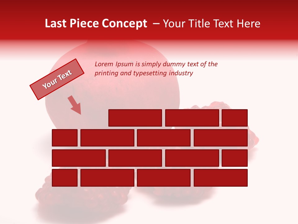 Fruit Pomegranate Ingredient PowerPoint Template
