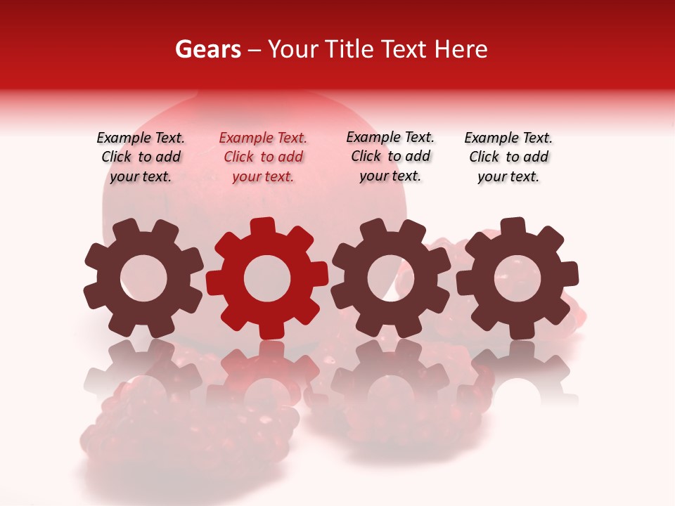 Fruit Pomegranate Ingredient PowerPoint Template