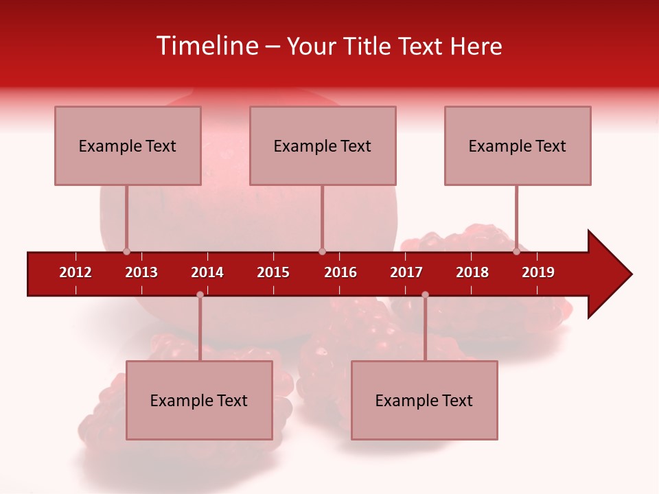 Fruit Pomegranate Ingredient PowerPoint Template