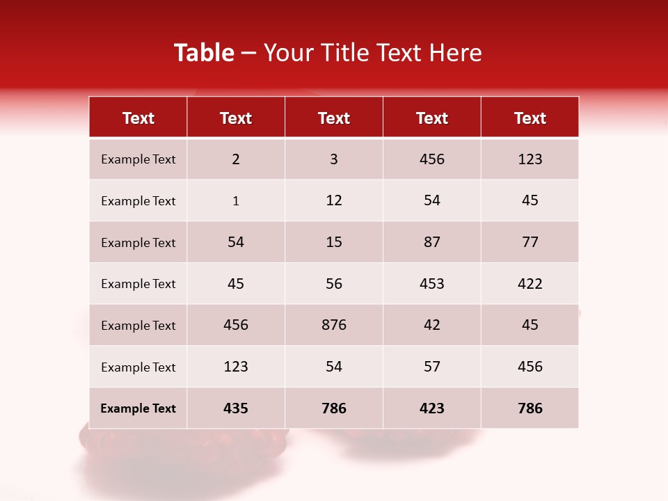 Fruit Pomegranate Ingredient PowerPoint Template