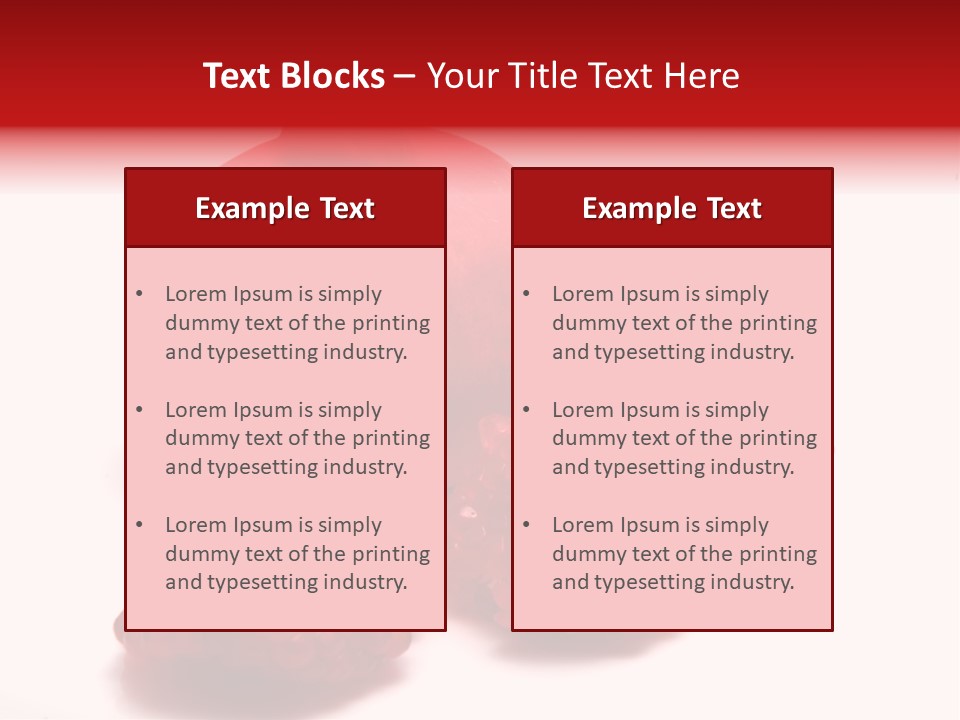 Fruit Pomegranate Ingredient PowerPoint Template