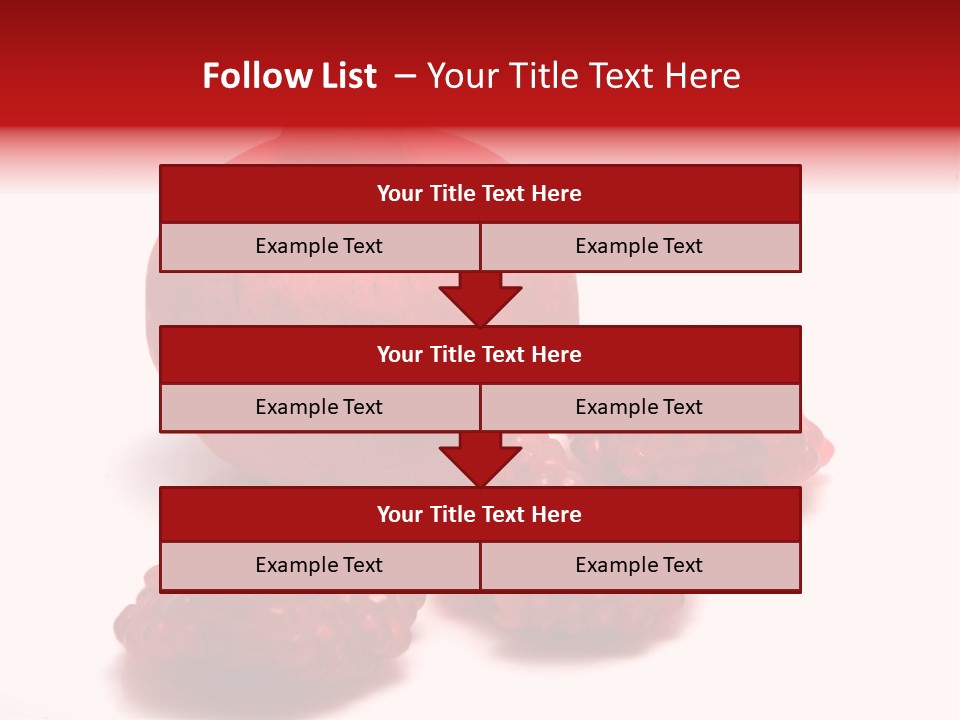 Fruit Pomegranate Ingredient PowerPoint Template