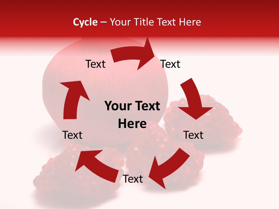 Fruit Pomegranate Ingredient PowerPoint Template