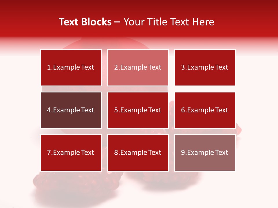 Fruit Pomegranate Ingredient PowerPoint Template