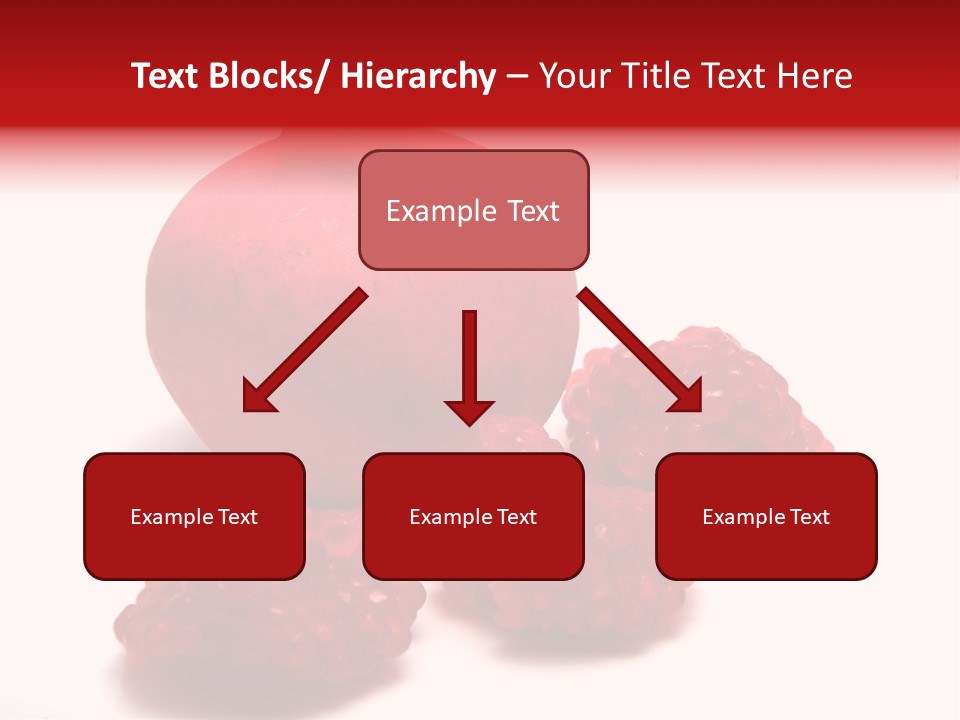 Fruit Pomegranate Ingredient PowerPoint Template