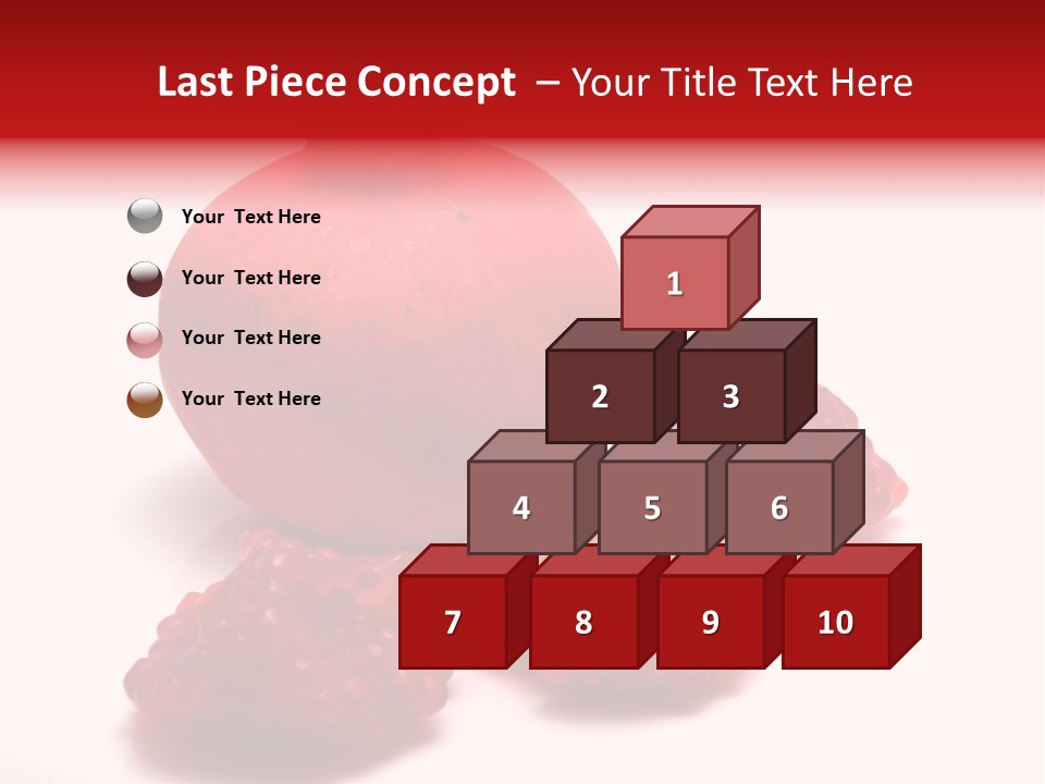 Fruit Pomegranate Ingredient PowerPoint Template