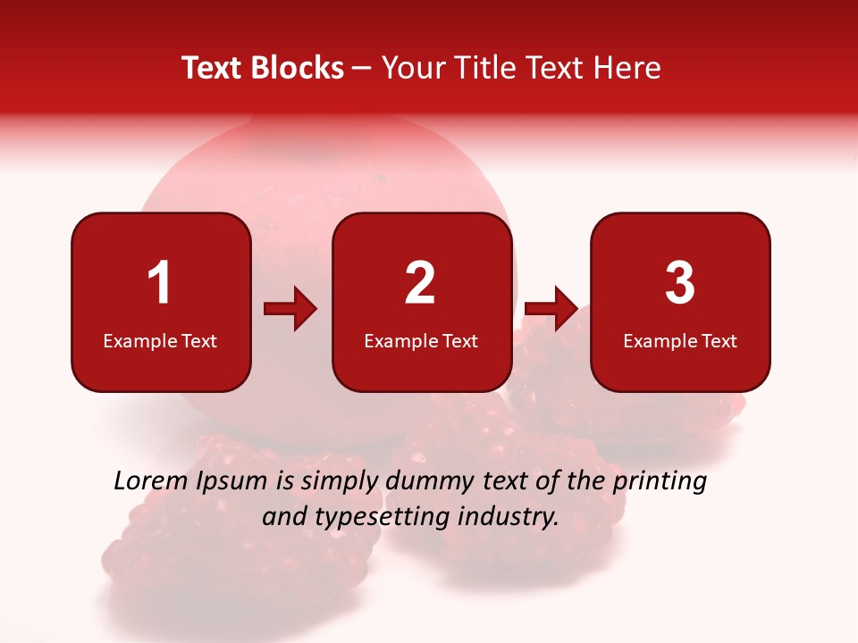 Fruit Pomegranate Ingredient PowerPoint Template