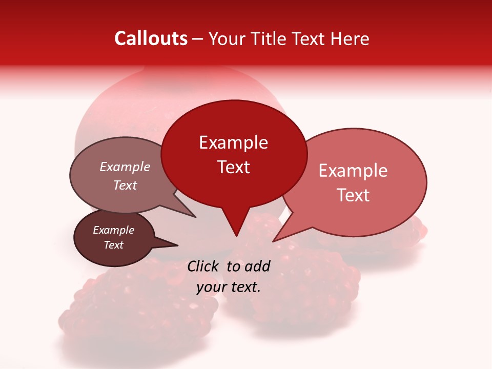 Fruit Pomegranate Ingredient PowerPoint Template