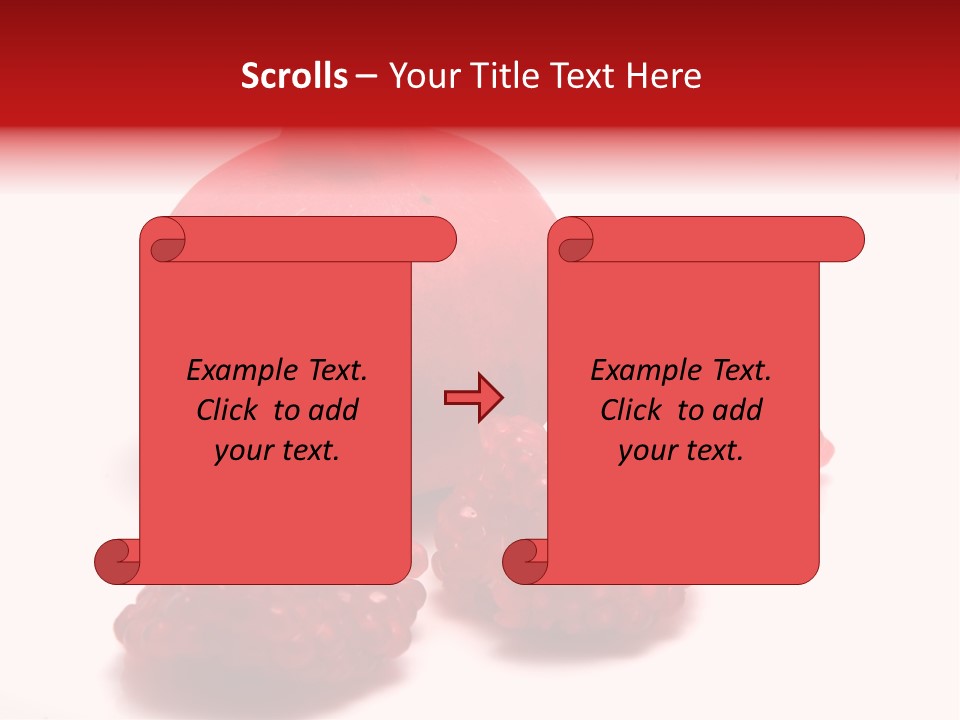 Fruit Pomegranate Ingredient PowerPoint Template
