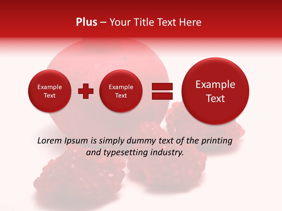 Fruit Pomegranate Ingredient PowerPoint Template