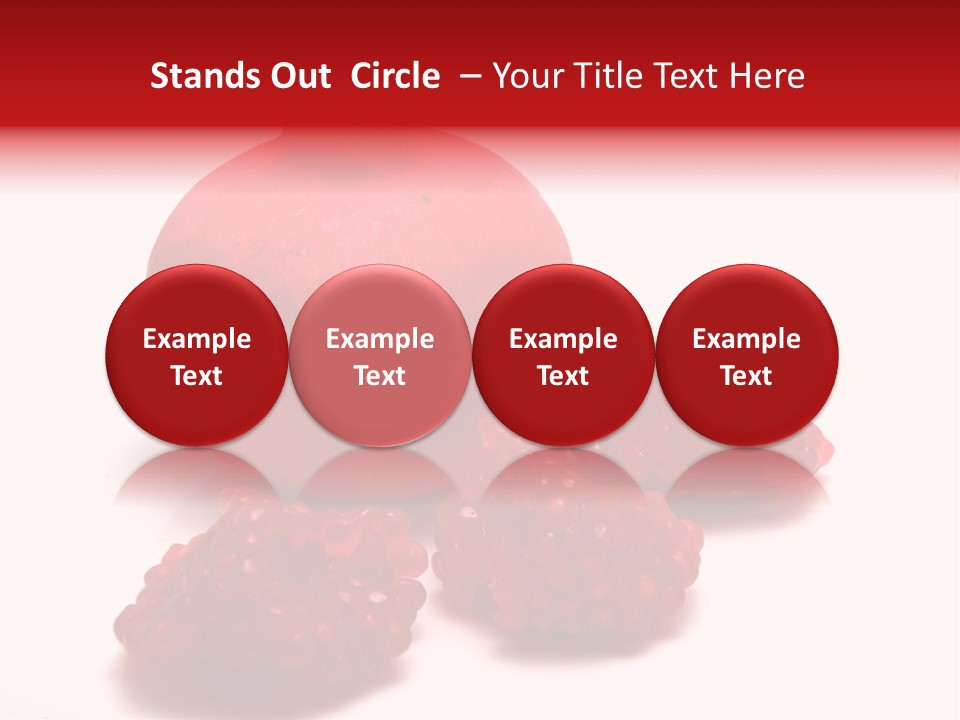 Fruit Pomegranate Ingredient PowerPoint Template