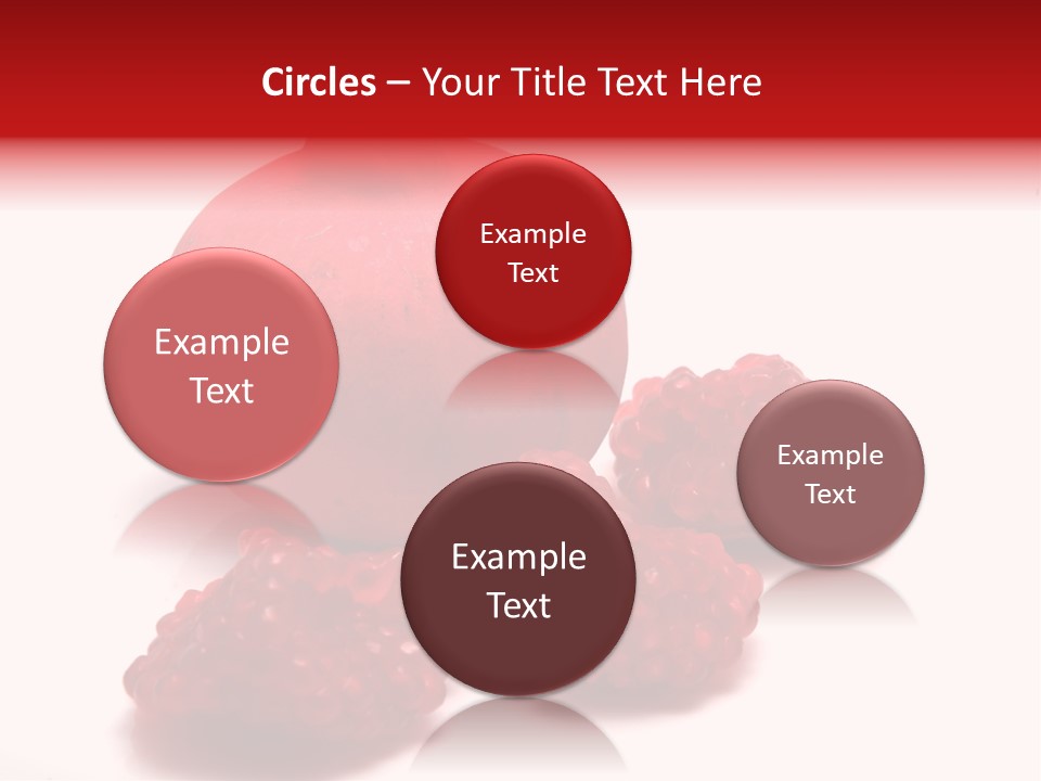 Fruit Pomegranate Ingredient PowerPoint Template