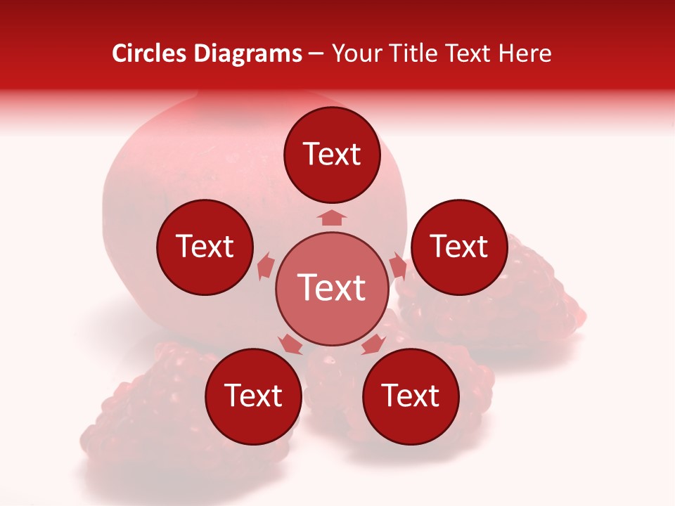 Fruit Pomegranate Ingredient PowerPoint Template