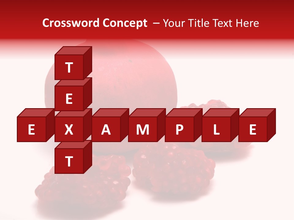 Fruit Pomegranate Ingredient PowerPoint Template