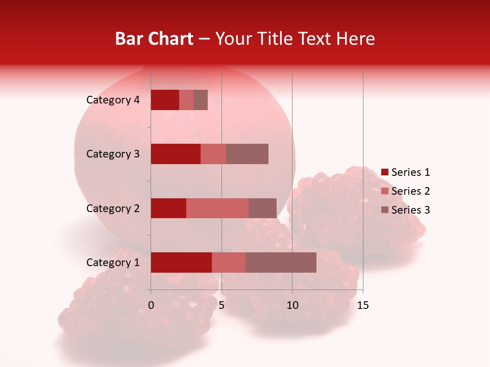 Fruit Pomegranate Ingredient PowerPoint Template