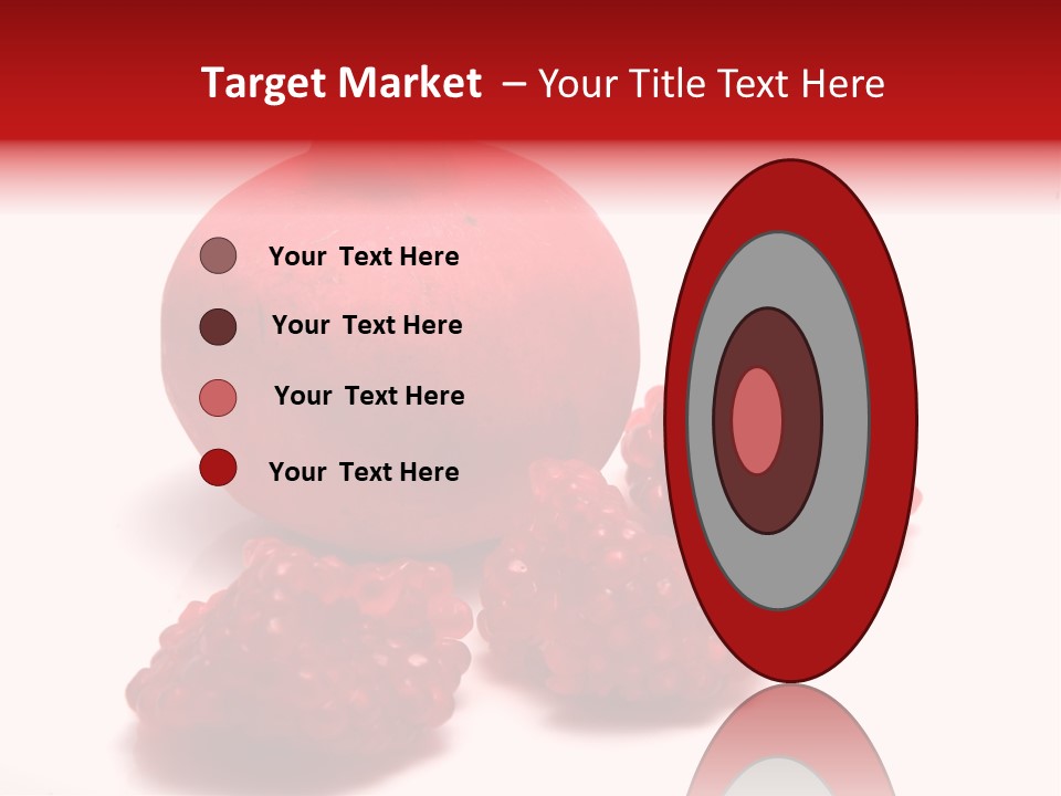 Fruit Pomegranate Ingredient PowerPoint Template