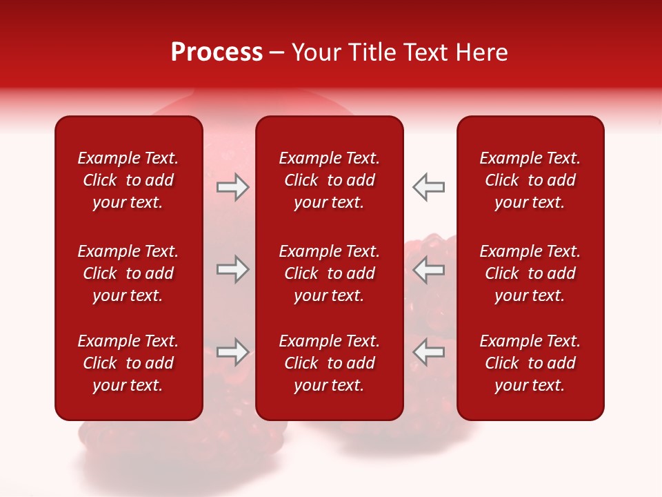 Fruit Pomegranate Ingredient PowerPoint Template