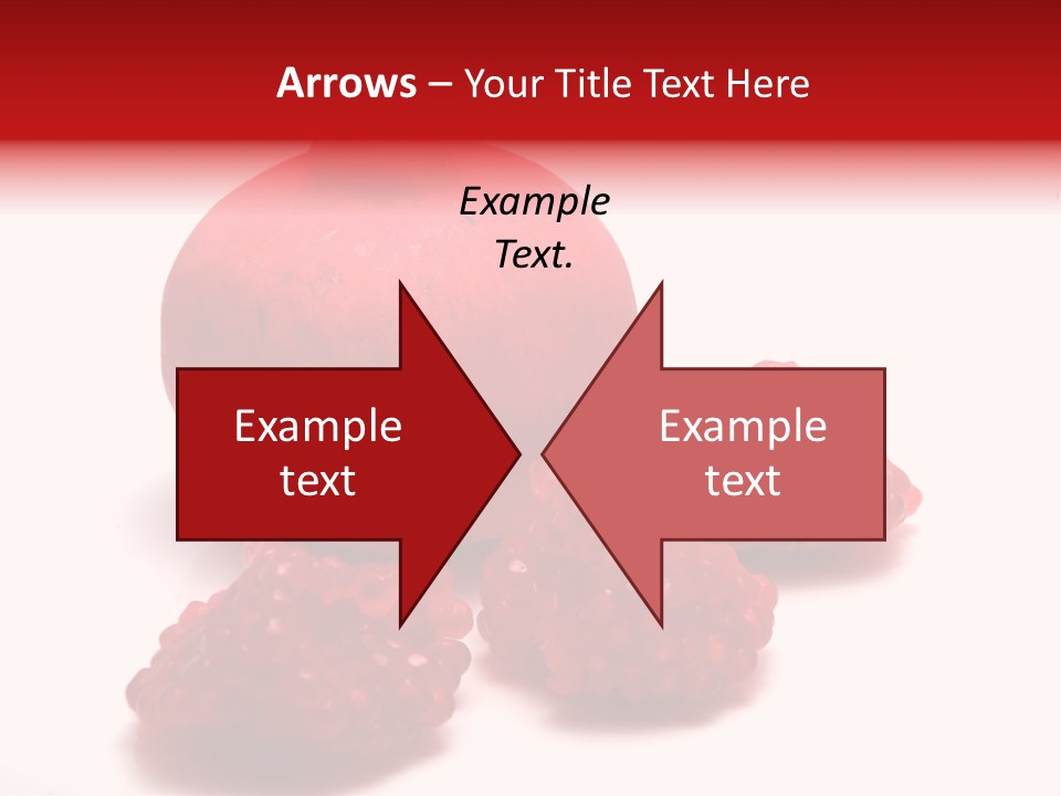 Fruit Pomegranate Ingredient PowerPoint Template