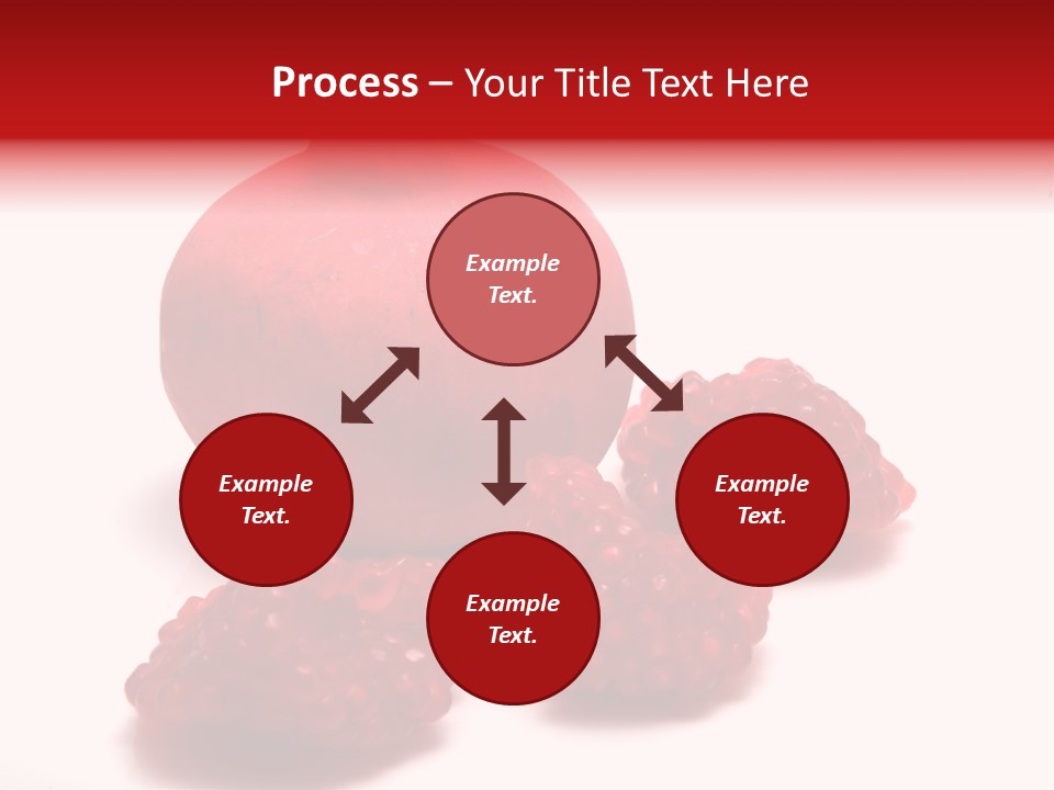 Fruit Pomegranate Ingredient PowerPoint Template