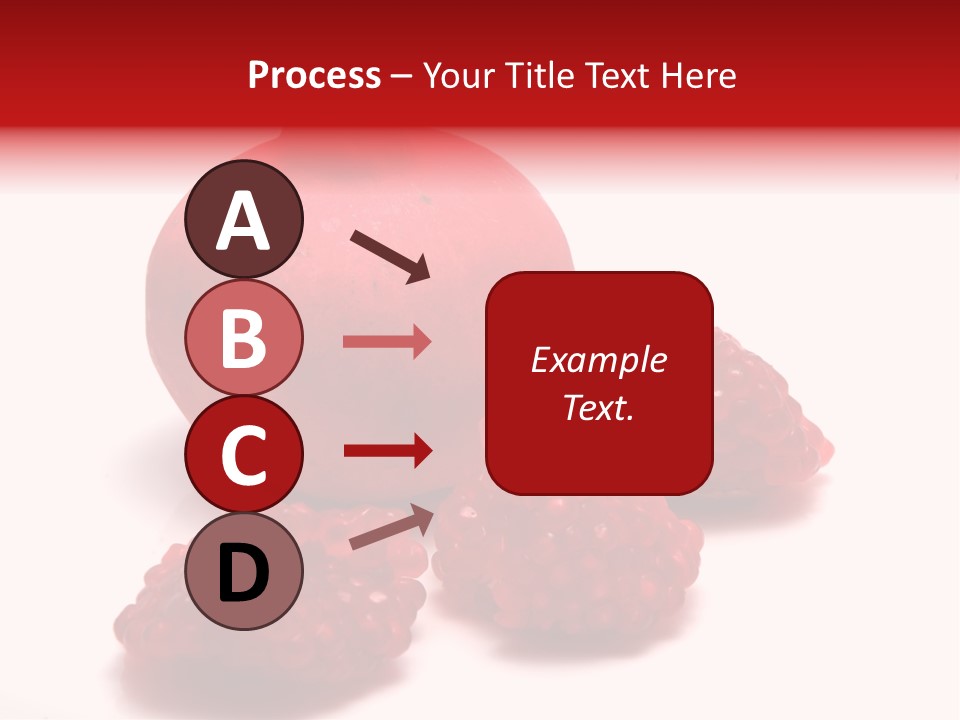 Fruit Pomegranate Ingredient PowerPoint Template