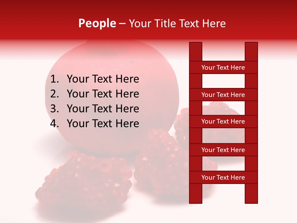 Fruit Pomegranate Ingredient PowerPoint Template