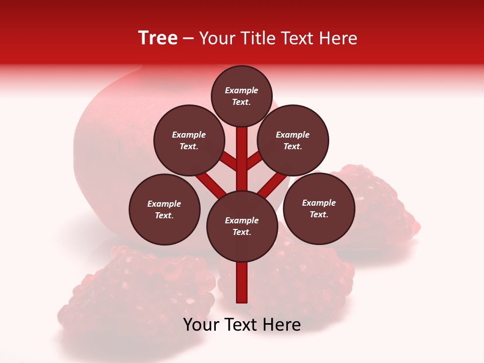 Fruit Pomegranate Ingredient PowerPoint Template
