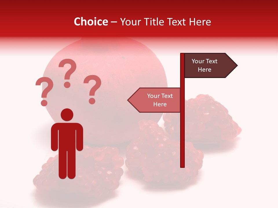 Fruit Pomegranate Ingredient PowerPoint Template