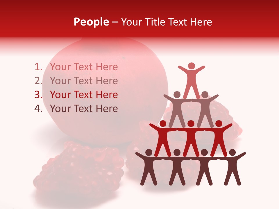 Fruit Pomegranate Ingredient PowerPoint Template