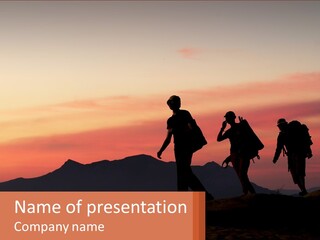 Travel Adventure Sunset PowerPoint Template
