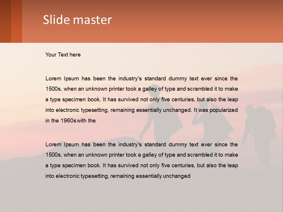 Travel Adventure Sunset PowerPoint Template