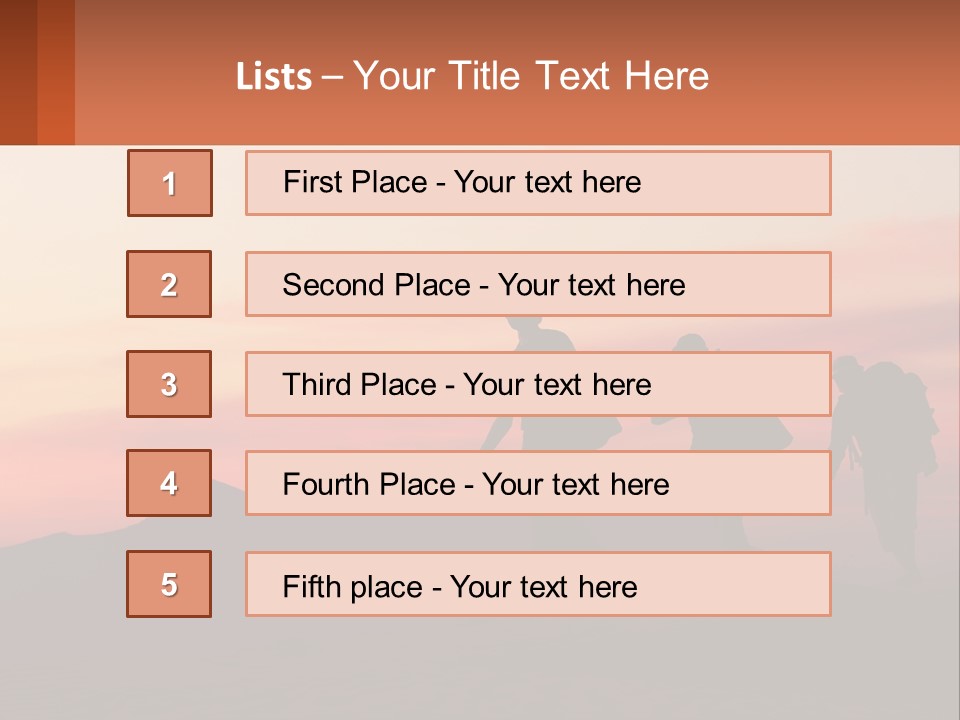Travel Adventure Sunset PowerPoint Template