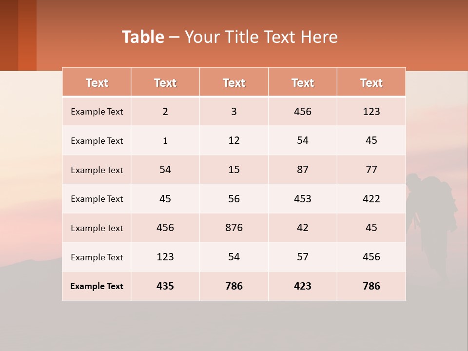 Travel Adventure Sunset PowerPoint Template